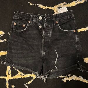 Zara Charcoal Jean Shorts